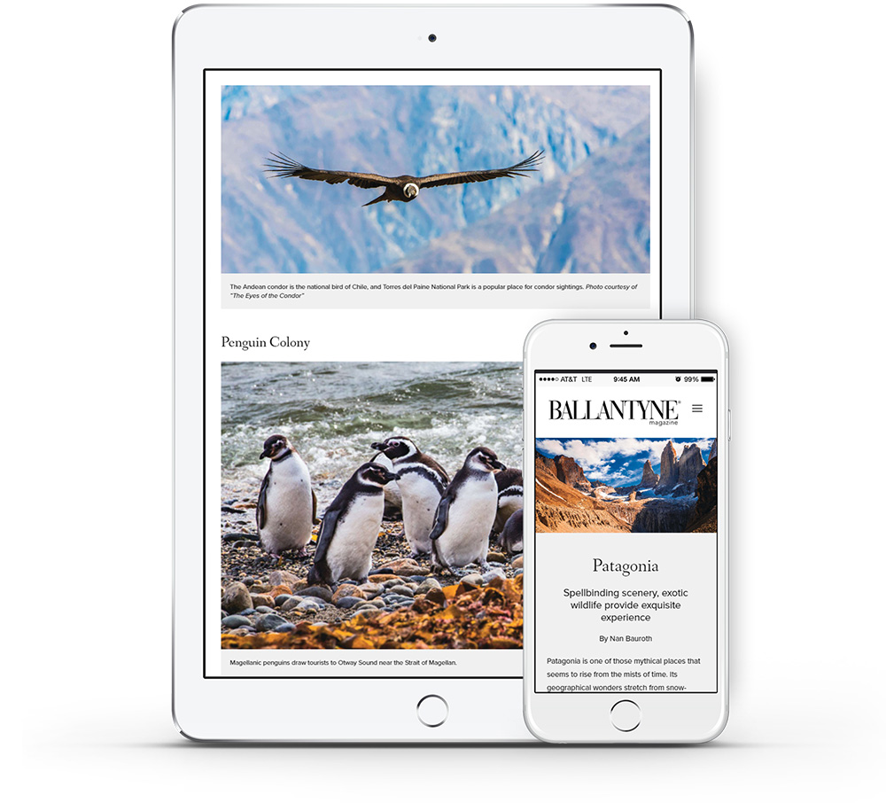 Ballantyne Magazine mobile website development
