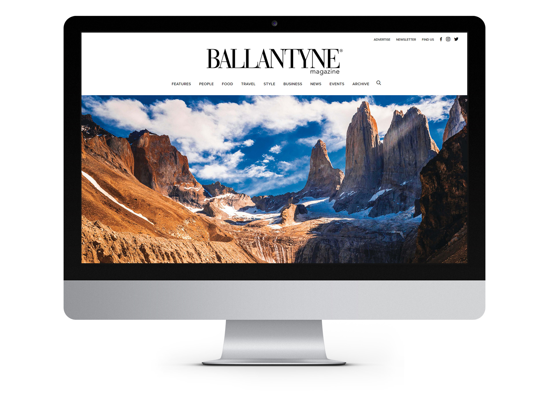 Ballantyne Magazine website development