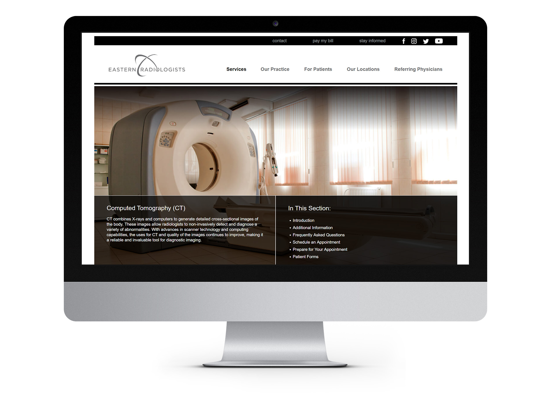 Eastern Radiologists Website Development